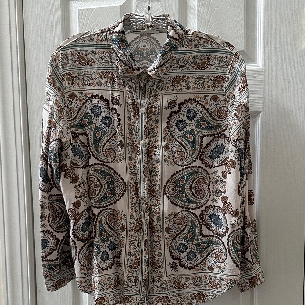 Splendid Multicolor Paisley Button Down Shirt